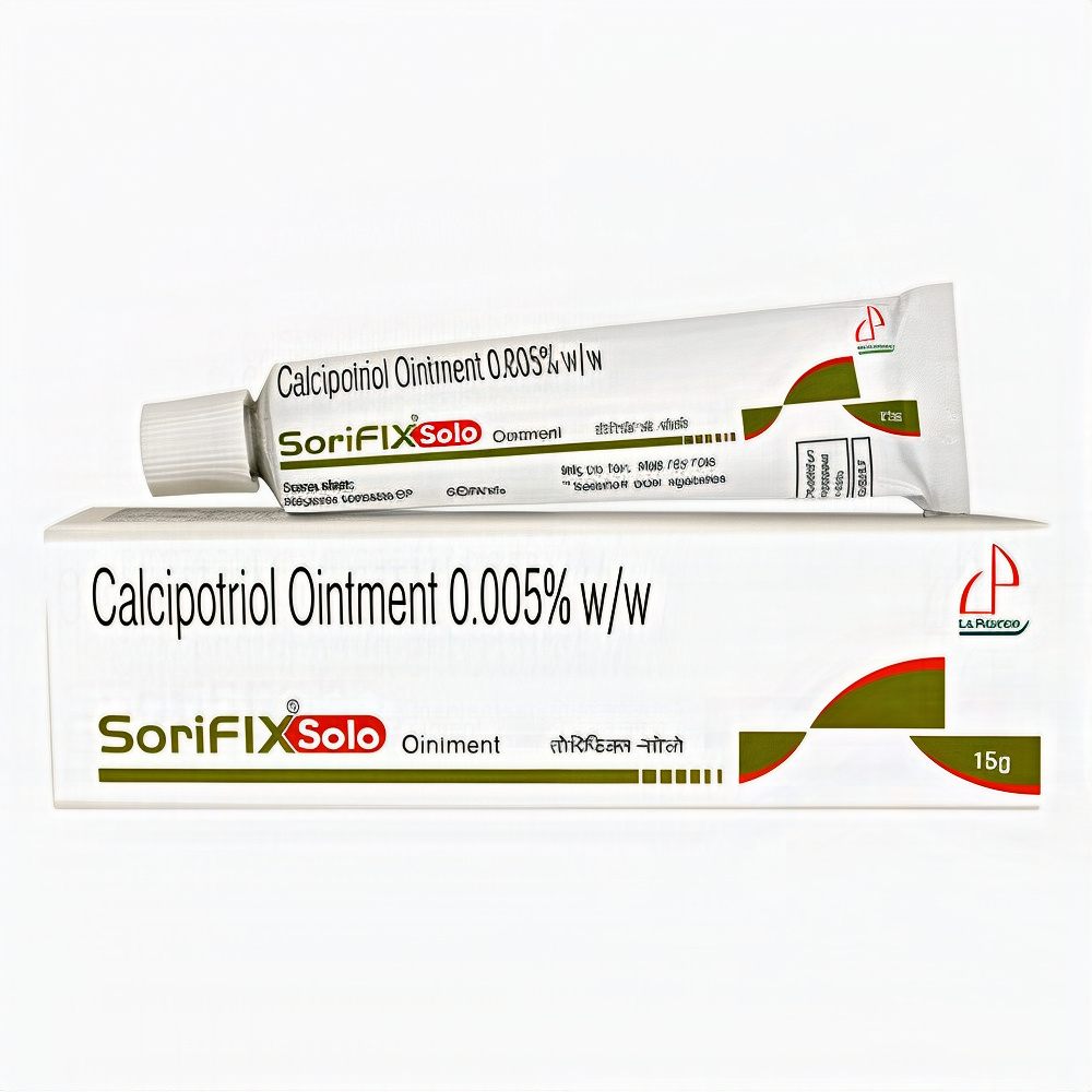 Sorifix Ointment (Calcipotriol 0.005% w/w + Clobetasol 0.05% w/w)
