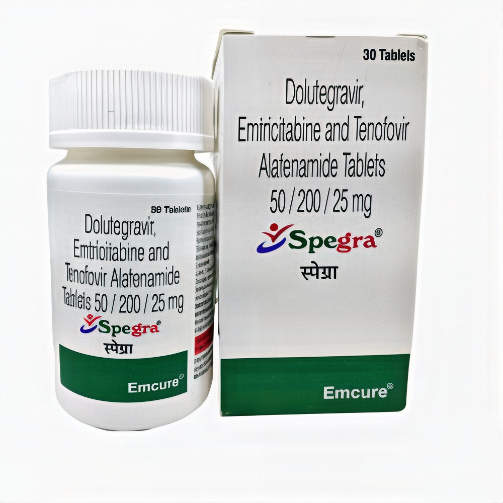 Spegra Tablet (Dolutegravir 50mg + Emtricitabine 200mg + Tenofovir Alafenamide 25mg)