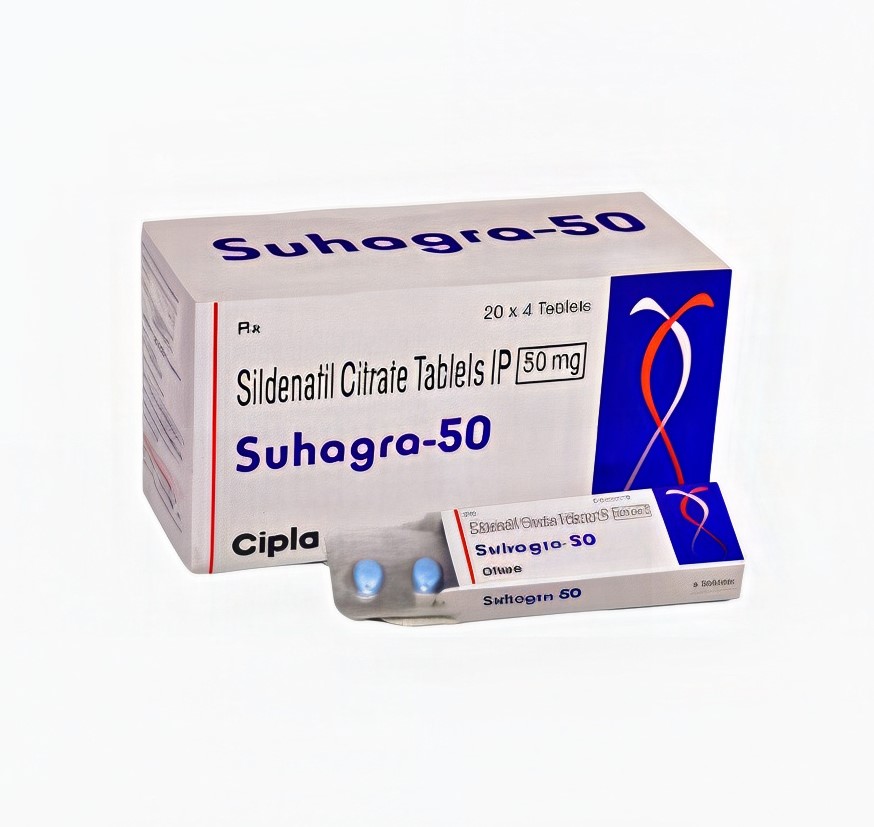 Suhagra 50 Tablet (Sildenafil 50mg)