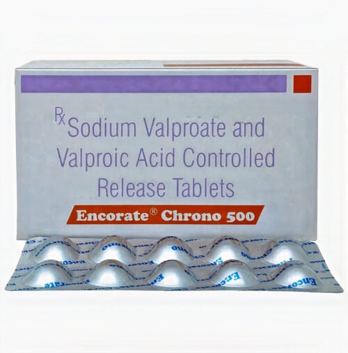 Encorate Chrono 500 Tablet CR (Sodium Valproate 333mg + Valproic Acid 145mg)