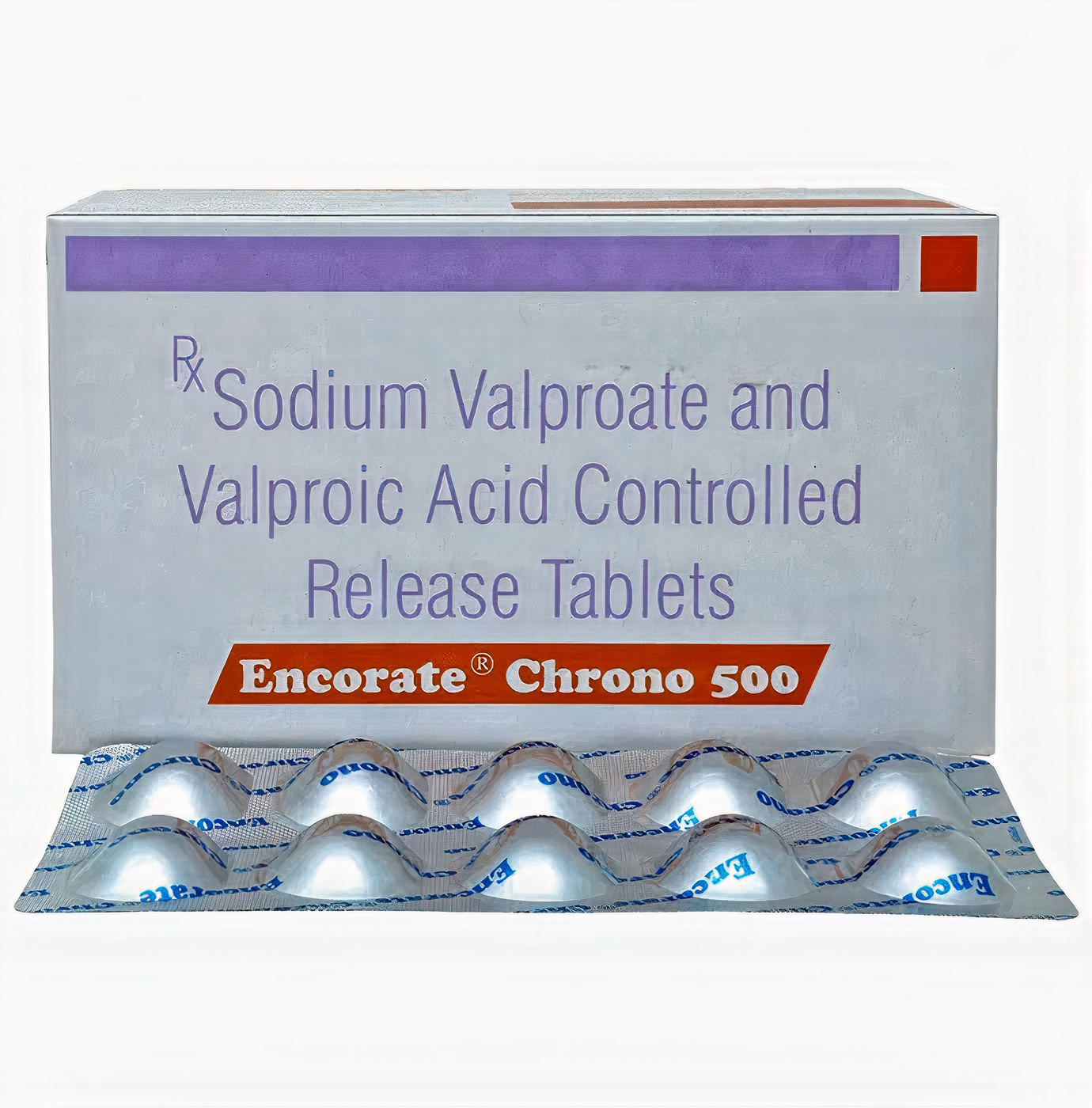 Encorate Chrono 500 Tablet CR (Sodium Valproate 333mg + Valproic Acid 145mg)