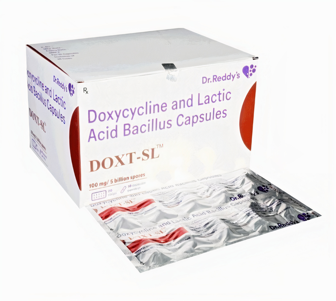 Doxt-SL Capsule (Doxycycline 100mg + Lactobacillus 5Billion Spores)