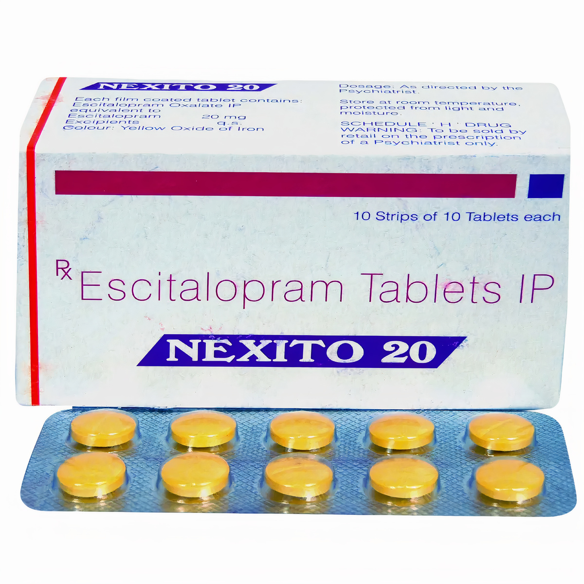 Nexito 20 (Escitalopram Oxalate 20mg.)