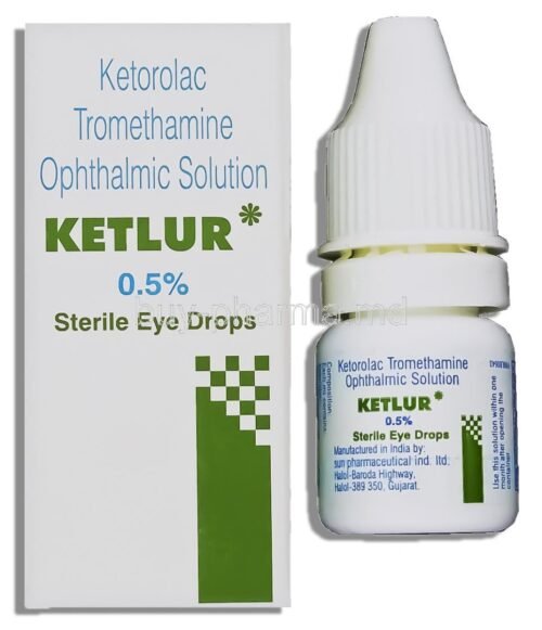 Ketlur Eye Drop (Ketorolac 0.5% w/v)