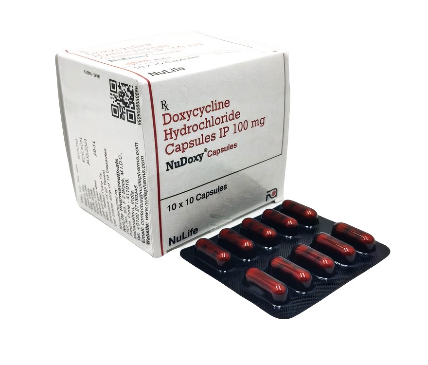 Nudoxy 100 Capsules (Doxycycline 100mg)