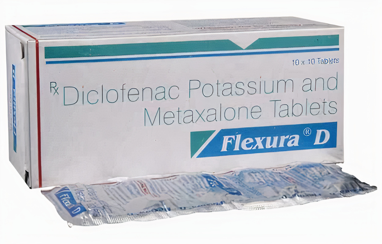 Flexura D Tablet (Diclofenac 50mg + Metaxalone 400mg)
