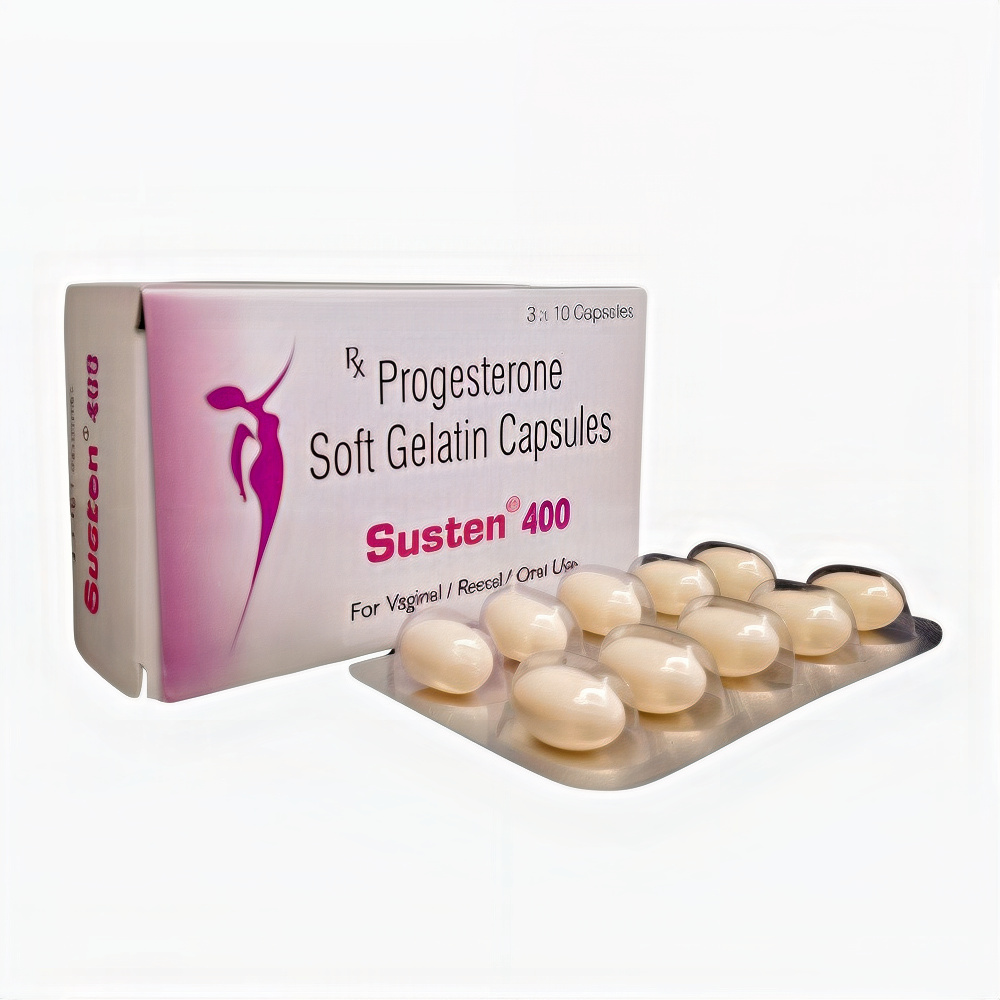 Susten 400 Soft Gelatin Capsule (Progesterone Natural Micronized 400mg)