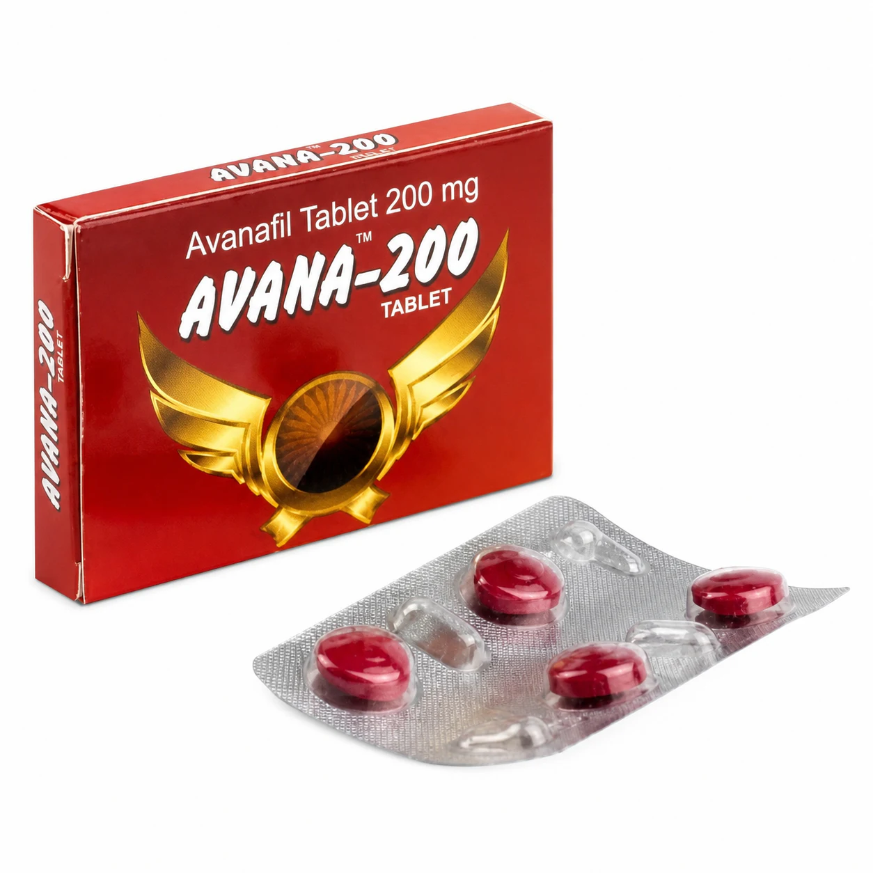 avana-200-enhanced-optimized Avana-200 (Avanafil 200 mg.) box and blister pack